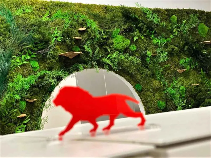 Mur végétal, Lyon, MOSS SMART NATURE