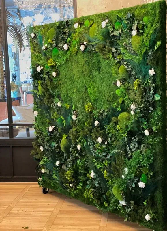 Mur végétal, Lyon, MOSS SMART NATURE