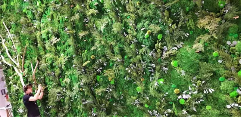 Mur végétal, Lyon, MOSS SMART NATURE