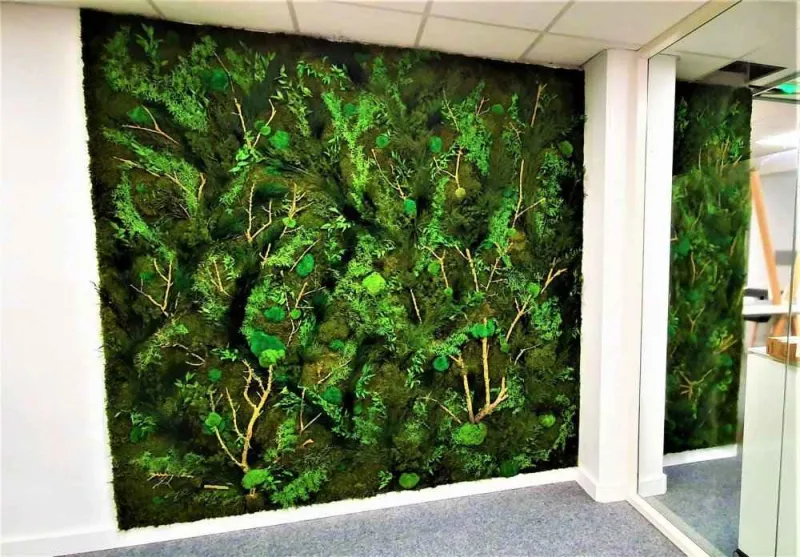 Mur végétal, Lyon, MOSS SMART NATURE