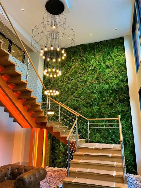 Mur végétal, Lyon, MOSS SMART NATURE