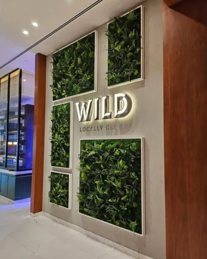 Création de cadres végétalisés pour hôtel luxueux dans le Rhône, Lyon, MOSS SMART NATURE