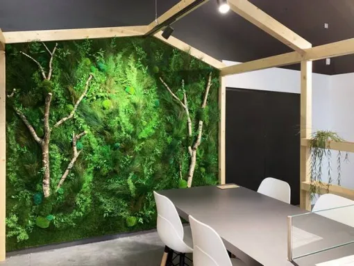 Installer un mur végétal stabilisé en entreprise à Lyon, Lyon, MOSS SMART NATURE