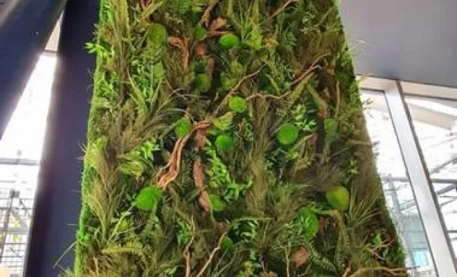 Installation d'un tableau végétal stabilisé, Lyon, MOSS SMART NATURE